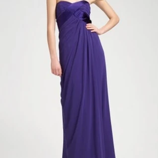 Платье ABS by Allen Schwartz Lilak Rouched Gown Размер 48