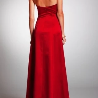 Платье ABS by Allen Schwartz Pink/Rouge  satin evening gown Размеры 42, 44