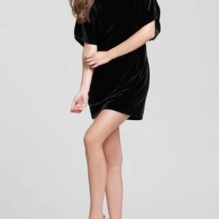 Платье Adrianna Papell Dress Velvet Black Размер 44