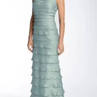 Платье Adrianna Papell Full Length Dress SilverBlue Размер 48