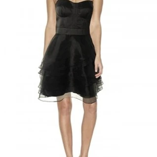 Платье Aidan Mattox Black Cocktail Dress Silk Размер 40