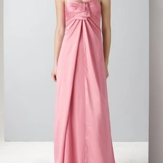 Платье Aidan Mattox Light Pink Satin Strapless Gown Размер 40
