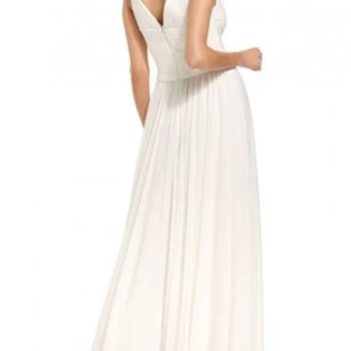 Платье Alex Evenings Ivory dress drape front Размер 46