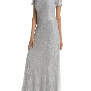 Платье Alex Evenings Silver Lace Dress P Размер 44