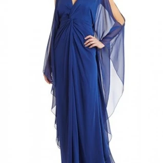 Платье Badgley Mischka Long Sleeve V-neck gown Размер 40