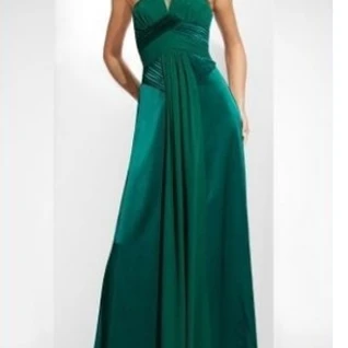 Платье BCBGMAXAZRIA Emerald Green Silk Gown Размер 40