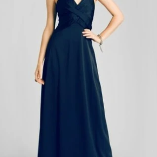 Платье BCBGMAXAZRIA Indigo Satin Long Gown Размер 40