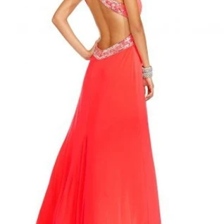 Платье Betsy and Adam Corall One Sholder Gown Размер 48