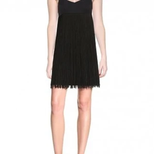 Платье Calvin Klein Black Fringe Dress Размер 44