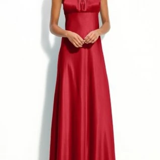 Платье Calvin Klein Red Bust Pleated Gown Размер 46