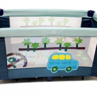 Манеж кровать Baby Planet travel (Синий)