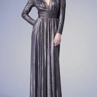 Платье David Meister Pewter 3/4 Sleeve Dress Размер 44