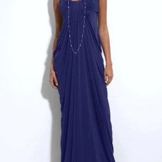 Платье Js boutique Draped Jersey Dress Navy Размер 44
