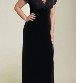 Платье Js boutique Flutter Sleeve Velour Gown Размер 46