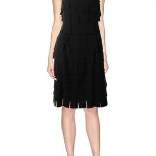 Платье Js Collections Dress Tiered Black Размер 48