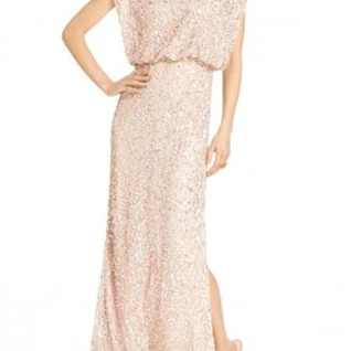 Платье Js Collections Light Pink Blouson Gown Размеры 46,  48