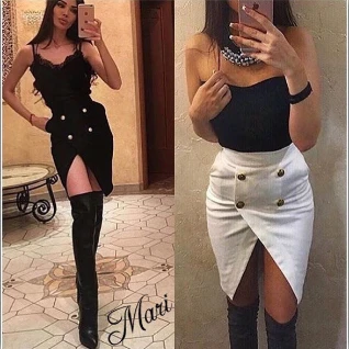 Юбка с пуговицами бежевая женская мини