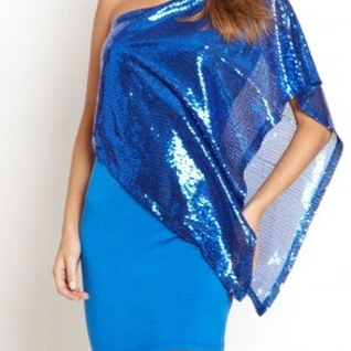 Платье La Cite Black/Blue  Sequin Promo Dress Размер 42