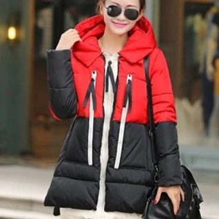 Куртка парка зеленая хаки красная