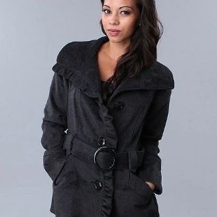 Пальто темно серое