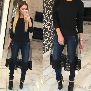 Кофта-платье юбка черная фатин