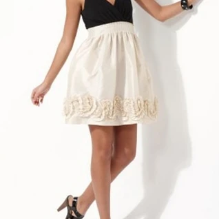 Платье Max & Cleo Beige & Black Cocktail Dress Pleated Размеры 44, 46