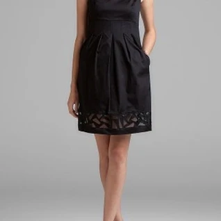 Платье Max & Cleo Black Cutout Application Hem Dress Размер 46