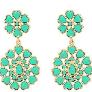 Серьги Amrita Singh Jewelry Turqoise Earrings