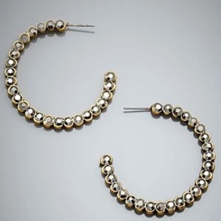 Серьги CHLOE & THEODORA Crystal Hoop Earrings