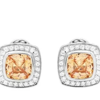 Серьги KENNETH JAY LANE Crystal Square Earrings