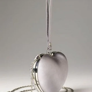 Клатч Dollhouse Silver Heart Clutch