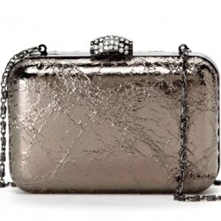 Клатч Jessica McClintock Metallik clutch pewter/platinum	