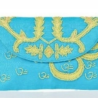 Клатч Sir Alistair Rai Teal Silk Clutch