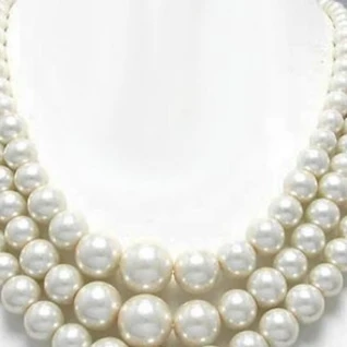 Колье Japan Faux Pearl Necklace VTG