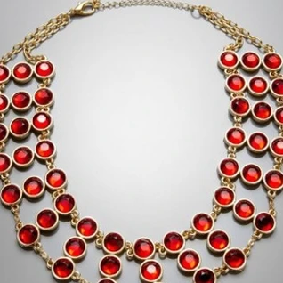 Колье WA STUDIO Triple Red Necklace