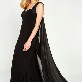  Classic Severe Long Dress