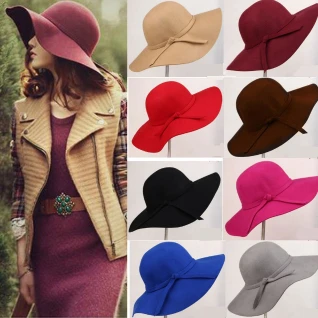 Шляпа с широкими полями женская