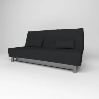 Чехол для дивана х/б, 1800х900, черный 