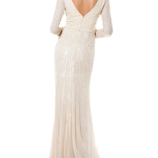 Платье Terani Couture Ivory Long Sleeve Gown
