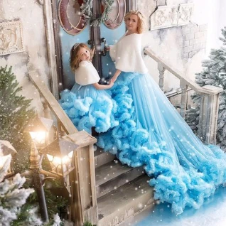 Набор  мама-дочка "облачко"