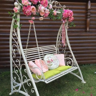 Кованые садовые качели