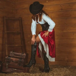 Костюм для фотосессии: Бандитка. Размеры 42-48