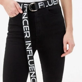 Черный ремень пояс мужской женский белый