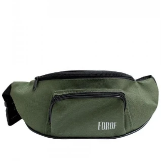 Поясная сумка хаки тканевая канвас