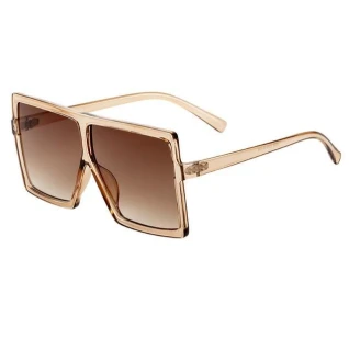 Женские очки бежевые прозрачные