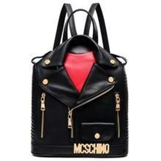 Женская сумка-рюкзак черная кожаная