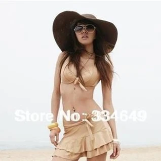 Шляпа женская коричневая пляжная летняя от солнца