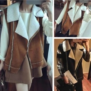 Жилетка под овчину рыжая