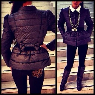 Женская куртка с бантиком сзади