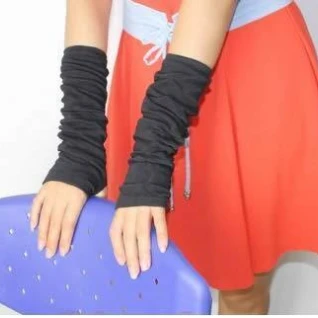 Перчатки длинные без пальцев